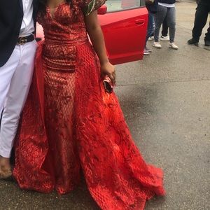 2 piece prom dress